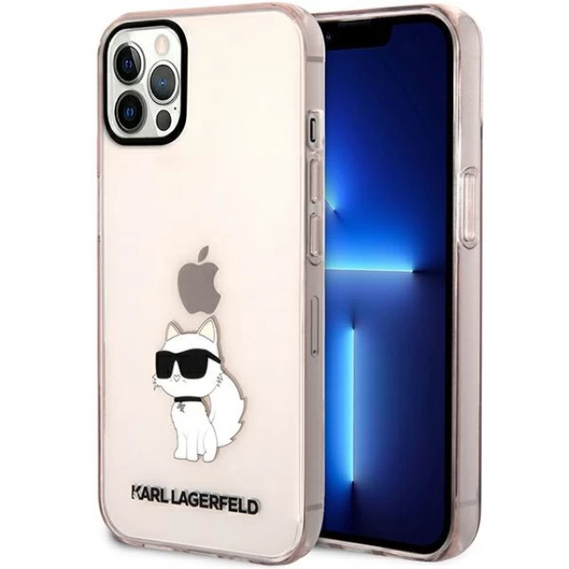 Чохол Karl Lagerfeld Ikonik Choupette для iPhone 12 | 12 Pro Pink (KLHCP12MHNCHTCP)