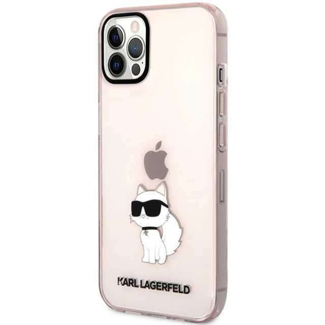 Чехол Karl Lagerfeld Ikonik Choupette для iPhone 12 | 12 Pro Pink (KLHCP12MHNCHTCP)