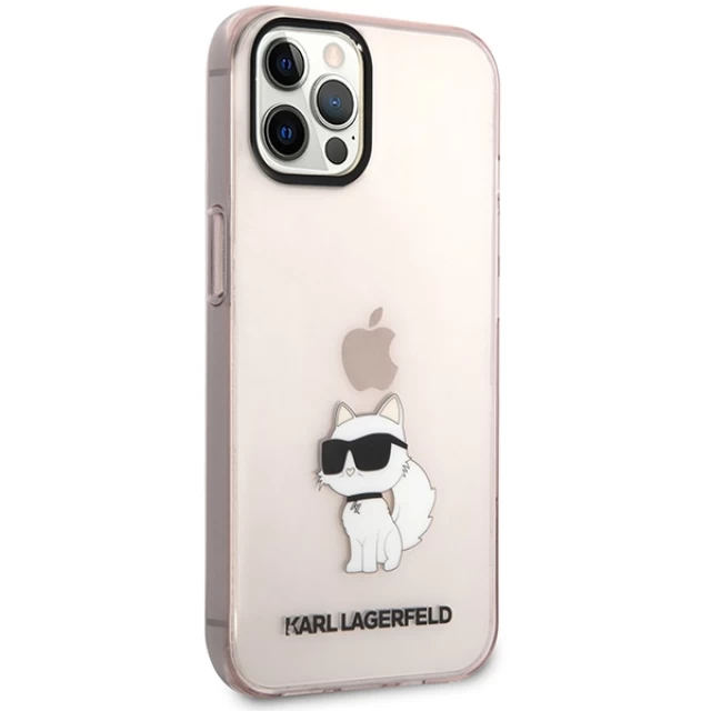 Чохол Karl Lagerfeld Ikonik Choupette для iPhone 12 | 12 Pro Pink (KLHCP12MHNCHTCP)