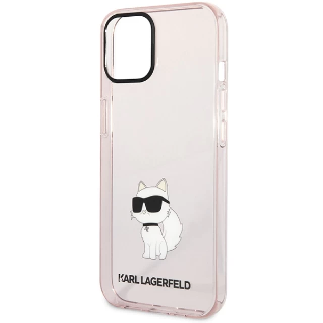 Чохол Karl Lagerfeld Ikonik Choupette для iPhone 12 | 12 Pro Pink (KLHCP12MHNCHTCP)