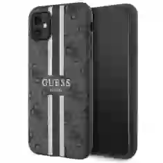 Чехол Guess 4G Printed Stripes для iPhone 11 | XR Brown with MagSafe (GUHMN61P4RPSW)