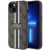 Чохол Guess 4G Printed Stripes для iPhone 14 Brown with MagSafe (GUHMP14SP4RPSW)