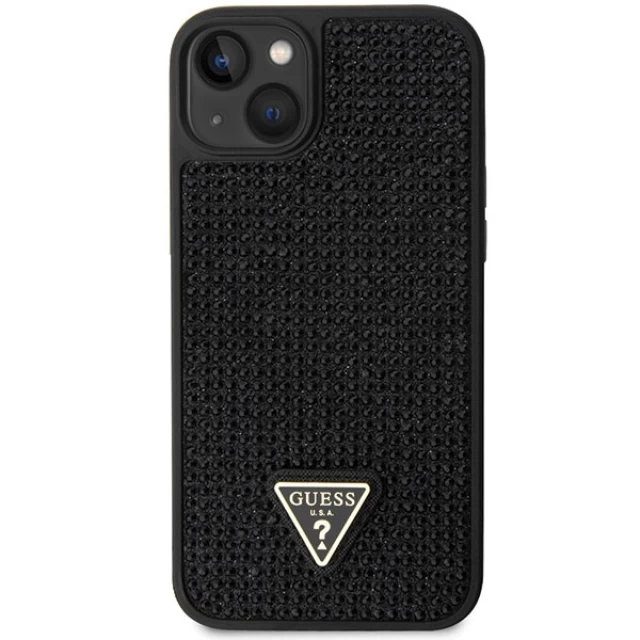 Чехол Guess Rhinestone Triangle для iPhone 14 Plus Black (GUHCP14MHDGTPK)