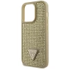 Чохол Guess Rhinestone Triangle для iPhone 14 Pro Gold (GUHCP14LHDGTPD)