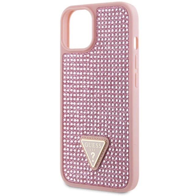Чохол Guess Rhinestone Triangle для iPhone 14 Plus Pink (GUHCP14MHDGTPP)