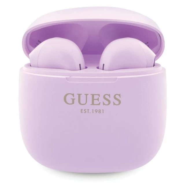 Бездротові навушники Guess Classic EST Logo Purple (GUTWST26PSU)