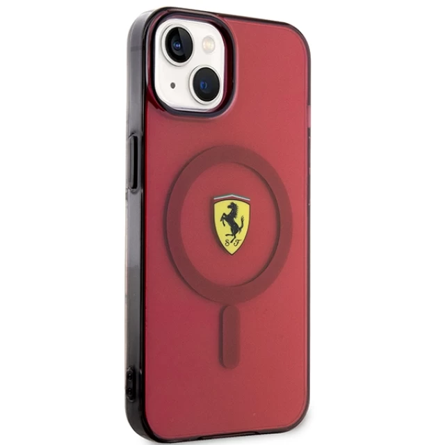 Чохол Ferrari Translucent для iPhone 14 Red with MagSafe (FEHMP14SURKR)