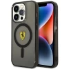 Чехол Ferrari Translucent для iPhone 14 Pro Black with MagSafe (FEHMP14LURKK)