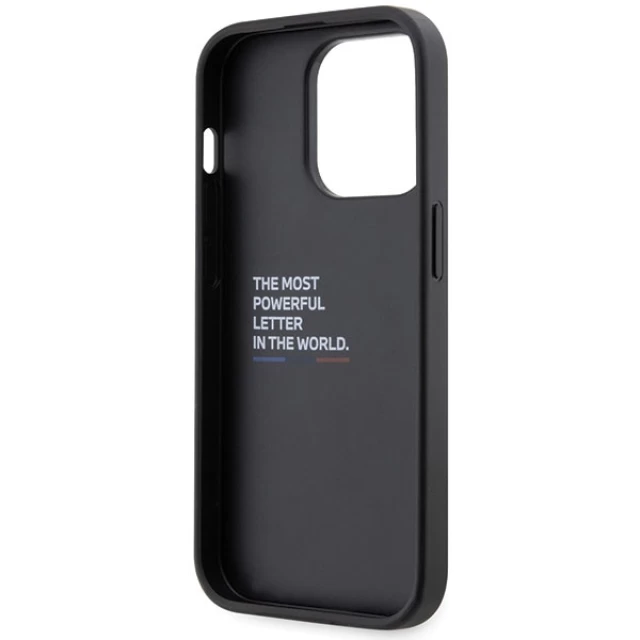 Чехол BMW для iPhone 14 Pro Grip Hot Stamp Black (BMHCP14L22GSLK)