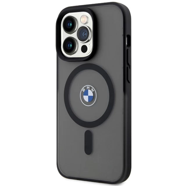 Чохол BMW для iPhone 14 Pro Signature MagSafe Black with MagSafe (BMHMP14LDSLK)