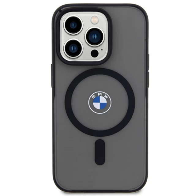 Чехол BMW для iPhone 14 Pro Max Signature MagSafe Black with MagSafe (BMHMP14XDSLK)