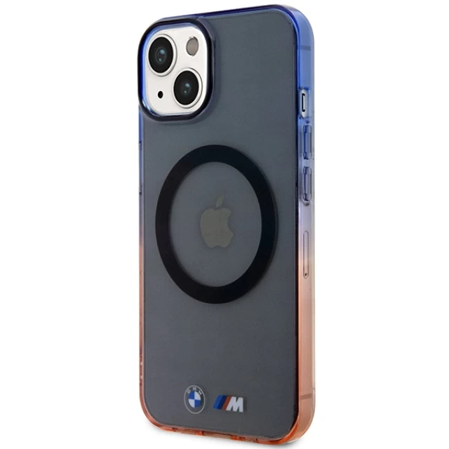 Чехол BMW Gradient Bumper для iPhone 14 Grey with MagSafe (BMHMP14SHTGE)