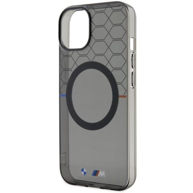 Чохол BMW Pattern для iPhone 14 Grey with MagSafe (BMHMP14SHGPK)