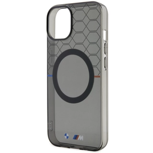 Чохол BMW Pattern для iPhone 14 Plus Grey with MagSafe (BMHMP14MHGPK)