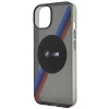Чохол BMW Tricolor Stripes для iPhone 14 Grey with MagSafe (BMHMP14SHDTK)