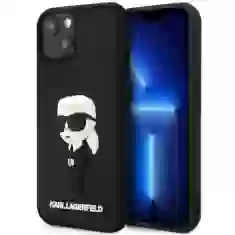 Чехол Karl Lagerfeld Rubber Ikonik 3D для iPhone 14 Black (KLHCP14S3DRKINK)