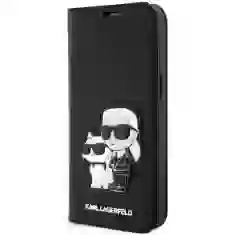 Чохол Karl Lagerfeld Saffiano Karl & Choupette для iPhone 14 Pro Black (KLBKP14LSANKCPK)