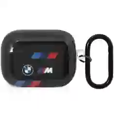 Чехол для наушников BMW Tricolor Stripes для AirPods Pro 2 Black (BMAP222SOTK)