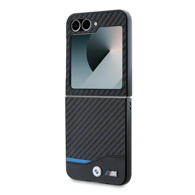 Чохол BMW Leather Carbon для Samsung Galaxy Flip6 (F741) Black (BMHCZF622NBCK)