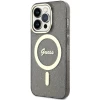 Чехол Guess Glitter Gold для iPhone 14 Pro Black with MagSafe (GUHMP14LHCMCGK)