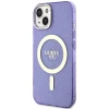 Чехол Guess Glitter Gold для iPhone 14 Plus Purple with MagSafe (GUHMP14MHCMCGU)