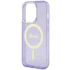 Чехол Guess Glitter Gold для iPhone 14 Pro Purple with MagSafe (GUHMP14LHCMCGU)