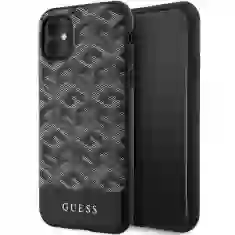 Чехол Guess G Cube Stripes для iPhone 11 | XR Black with MagSafe (GUHMN61HGCFSEK)