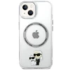 Чохол Karl Lagerfeld Iconic Karl & Choupette для iPhone 13 Transparent with MagSafe (KLHMP13MHNKCIT)