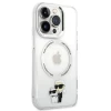 Чехол Karl Lagerfeld Iconic Karl & Choupette для iPhone 13 Pro Transparent with MagSafe (KLHMP13LHNKCIT)