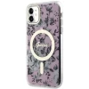 Чехол Guess Flower для iPhone 11 | XR Pink with MagSafe (GUHMN61HCFWSP)