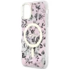 Чехол Guess Flower для iPhone 11 | XR Pink with MagSafe (GUHMN61HCFWSP)