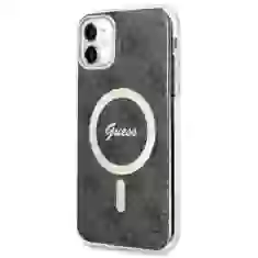 Чехол Guess 4G для iPhone 11 Black with MagSafe (GUHMN61H4STK)