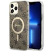 Чохол Guess 4G для iPhone 13 Pro Max Brown with MagSafe (GUHMP13XH4STW)