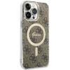 Чехол Guess 4G для iPhone 14 Pro Max Brown with MagSafe (GUHMP14XH4STW)