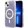 Чехол Guess 4G для iPhone 14 Purple with MagSafe (GUHMP14SH4STU)