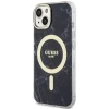 Чехол Guess Marble для iPhone 14 Plus Black with MagSafe (GUHMP14MPCUMAK)
