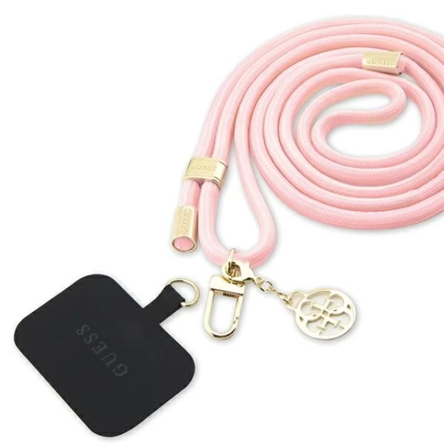 Шнурок для чохла Guess Nylon 4G Metal Charm Pink (GUOUCNMG4EP)