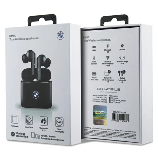 Бездротові навушники BMW Signature Black (BMWSES20AMK)