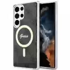 Чехол Guess 4G MagSafe для Samsung Galaxy S23 Ultra (S918) Black with MagSafe (GUHMS23LH4STK)