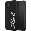 Чехол Karl Lagerfeld Silicone Signature для iPhone 11 | XR Black (KLHCN61SKSVGK)