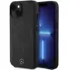 Чехол Mercedes Smooth Leather для iPhone 14 Black with MagSafe (MEHMP14S23RCMK)