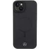 Чехол Mercedes Smooth Leather для iPhone 15 Black with MagSafe (MEHMP15S23RCMK)