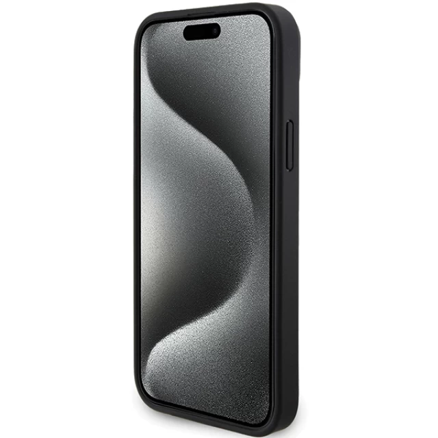 Чехол Mercedes Smooth Leather для iPhone 15 Plus Black with MagSafe (MEHMP15M23RCMK)