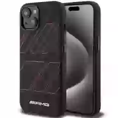 Чохол Mercedes Silicone Large Rhombuses Pattern для iPhone 15 | 14 | 13 Black with MagSafe (AMHMP15S23SSPK)