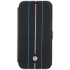Чехол-книжка BMW Leather Stamp Blue Lines для iPhone 15 Pro Max Black (BMBKP15X22RVSK)