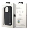 Чехол BMW Leather Textured & Stripe для iPhone 15 Pro Black (BMHCP15L22RDPK)