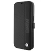 Чохол-книжка BMW Leather Textured & Stripe для iPhone 15 Pro Black (BMBKP15L22RDPK)