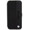 Чохол-книжка BMW Leather Textured & Stripe для iPhone 15 Pro Black (BMBKP15L22RDPK)