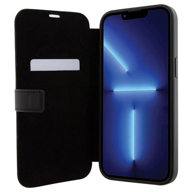 Чохол-книжка BMW Leather Textured & Stripe для iPhone 15 Pro Max Black (BMBKP15X22RDPK)