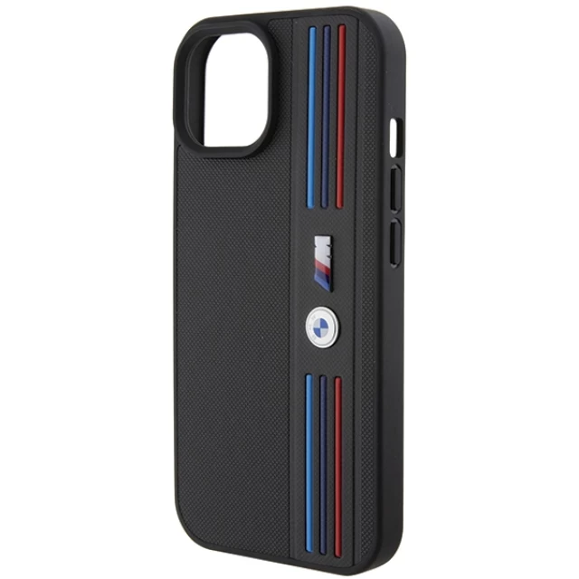 Чохол BMW Tricolor M Collection для iPhone 15 Black (BMHCP15S22PPMK)